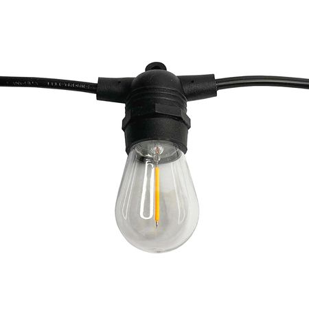 Уличная ретро гирлянда на солнечных панелях Solar-String Light Е27 IP65 влагозащищенная 10м 20 ламп (+2 запасные), изображение 4 - Edisons