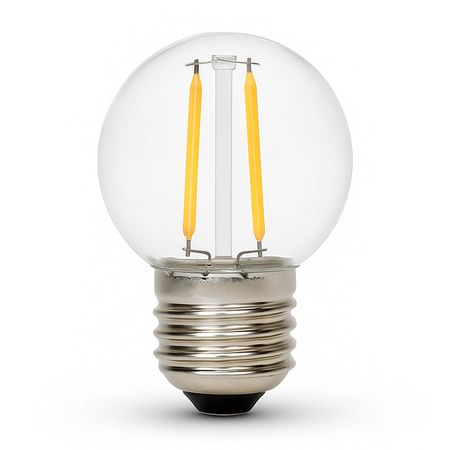 LED лампа Edisons G45 E27 2W 2200K прозрачная пластиковая колба, Количество: 1 шт., Цвет колбы: прозрачная - Edisons