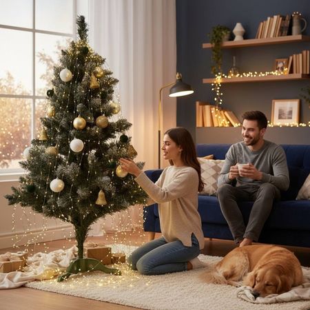 Гирлянда новогодняя Конский Хвост 1800LED 30 нитей по 3м цвет Теплый Белый режим: мигает каждый 6 LED от 220В зеленый провод Premium, изображение 22 - Edisons