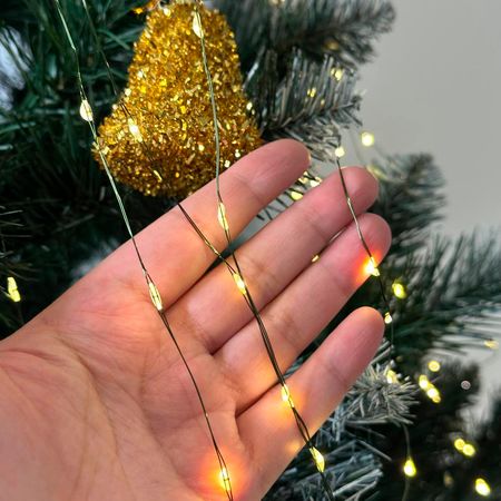 Гирлянда новогодняя Конский Хвост 1200LED 30 нитей по 2м цвет Теплый Белый режим: мигает каждый 6 LED от 220В зеленый провод Premium, изображение 5 - Edisons