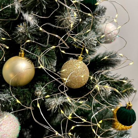 Гирлянда новогодняя Конский Хвост 200LED 10 нитей по 2м цвет Теплый Белый режим статика и мерцание от батареек и USB, изображение 12 - Edisons