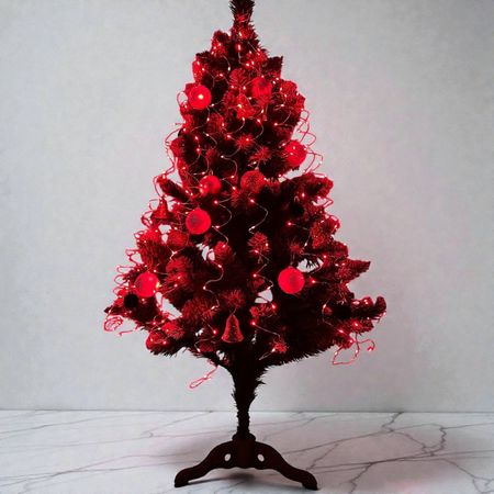 Гирлянда Конский Хвост 200LED 10 нитей по 2м цвет Красный режим статика и мерцание от батареек, изображение 3 - Edisons