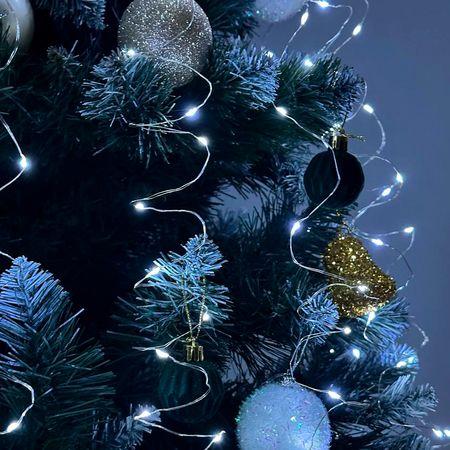 Гирлянда новогодняя Конский Хвост 200LED 10 нитей по 2м цвет Холодный Белый режим статика и мерцание от батареек и USB, изображение 5 - Edisons