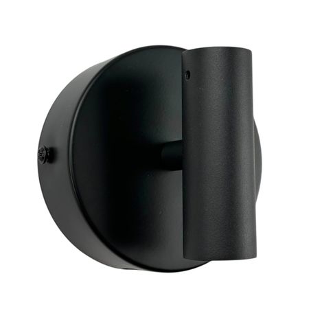 Розетка настенная D100 H25 для крепления неона диаметром 24-25мм Черная, изображение 2 - Edisons