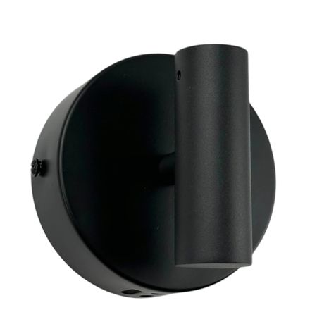 Розетка настенная D100 H25 для крепления неона диаметром 24-25мм Черная, изображение 9 - Edisons