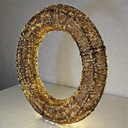 Світлодіодний новорічний вінок DecoLUX 40 см 4000LED супер яскравий з м'яким мерехтінням об'ємний - Комплект для самостійного збирання, Діаметр, мм: 400, Кількість джерел світла: 4000, Спосіб поставки: комплект для самостійного збирання, зображення 6