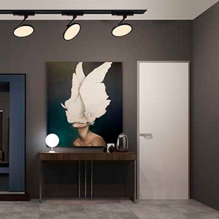 Декоративный трековый светильник Черный 12W 3000K Premium, изображение 4 - Edisons