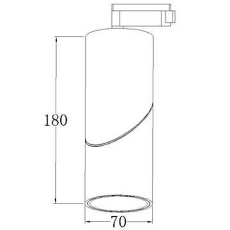 Трековий світильник Round чорний 12W 3000K Premium, зображення 2