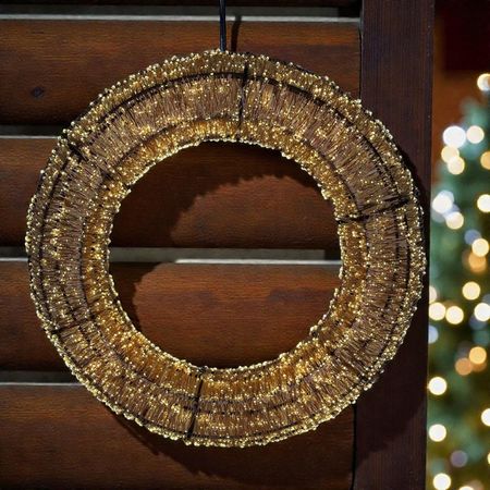 Світлодіодний новорічний вінок DecoLUX 40 см 4000LED супер яскравий з м'яким мерехтінням об'ємний, Діаметр, мм: 400, Кількість джерел світла: 4000, Спосіб поставки: зібраний світлодіодний вінок, зображення 11