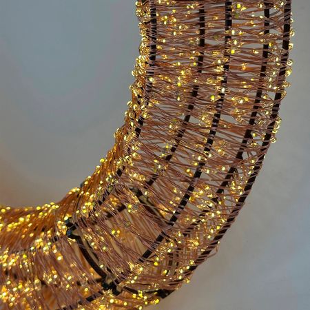 Світлодіодний новорічний вінок 40 см 300LED тепле світло [CLONE], Діаметр, мм: 400, Кількість джерел світла: 3000, Спосіб поставки: комплект для самостійного збирання, зображення 14