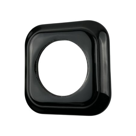 Рамка керамічна квадратна Keruida чорна на 1 пост для прихованого монтажу, зображення 2