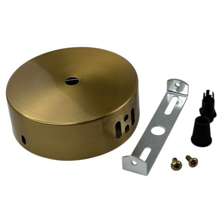 Розетка потолочная D100 H33 под драйвер 50-150W золотая, изображение 8 - Edisons