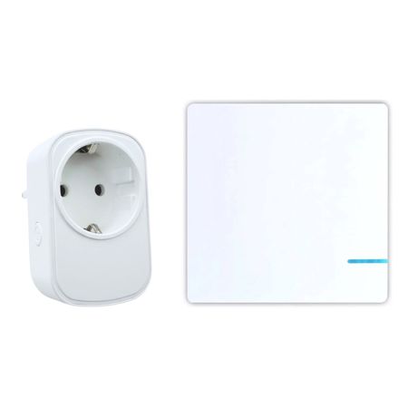 Комплект из умной беспроводной розетки SW-R08 и 1-канальной клавиши NK1, изображение 3 - Edisons