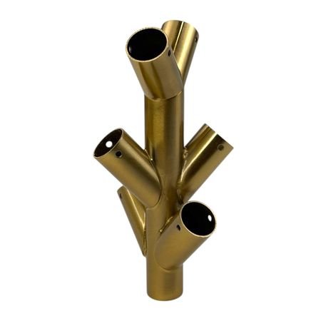 Кріплення на 6 отворів для гнучкого неону діаметром 22мм Бронза, зображення 2