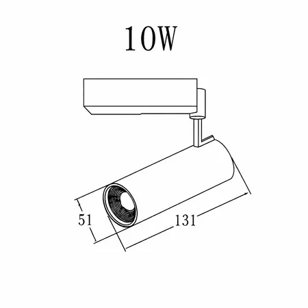 Трековий світильник Anti-glare білий 10W 3000K Premium, зображення 3