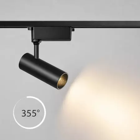 Трековий світильник Anti-glare чорний 20W 3000K Premium, зображення 2