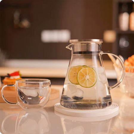 Чайник з боросилікатного скла Teabloom OneTouch 2-в-1 з кришкою-фільтром з нержавіючої сталі, зображення 12
