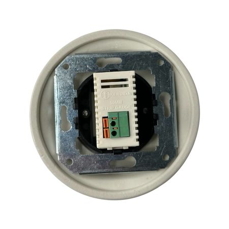 Розетка керамічна біла прихованого монтажу під USB без рамки, Форма рамки: без рамки, Колір основи: білий, зображення 11