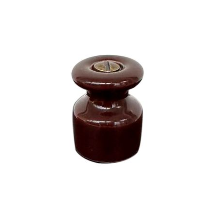 Набор 48 шт. Роликов изоляторов керамических для ретро проводки коричневых Premium, Количество: набор, Цвет: темно-коричневый, изображение 3 - Edisons