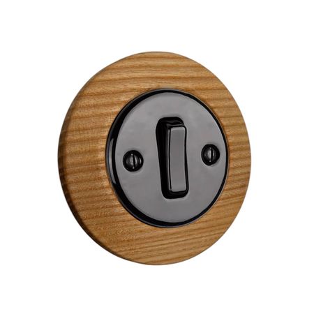 Рамка дерев'яна (Ясен) на 1 пост для прихованного монтажу, зображення 6