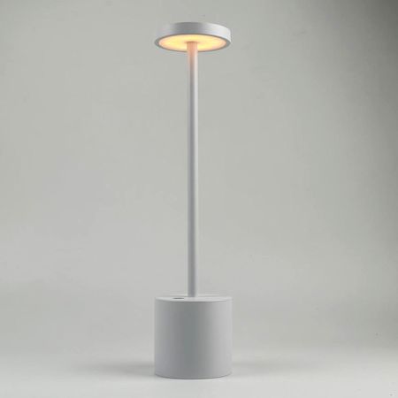 Настільна акумуляторна LED лампа Professional 5200 mAh 3W 2700K IP54 USB біла Уцінка, зображення 7