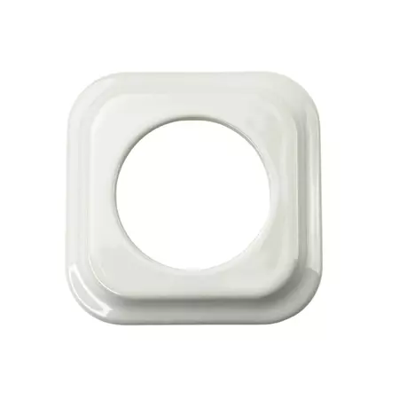 Вимикач керамічний Keruida білий 1-клавішний прихованого монтажу з квадратною рамкою, Тип вимикача: одноклавішний, Форма рамки: квадратна, Колір основи: білий, зображення 4