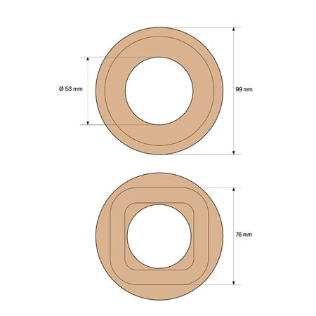 Рамка дерев'яна Keruida світла на 1 пост для прихованного монтажу, зображення 5