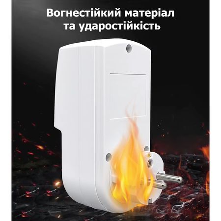 Розетка-реле контролю напруги TOMZN з термозахистом, зображення 9