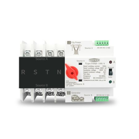 Автомат ввода резерва TOMZN TOQ5 4P 220V 125A 3-фазный - Edisons