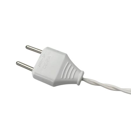 Pетpо гирляндa для приміщень нa білому крученому провoді з 11 пластиковими патронами 5м (без ламп), зображення 5