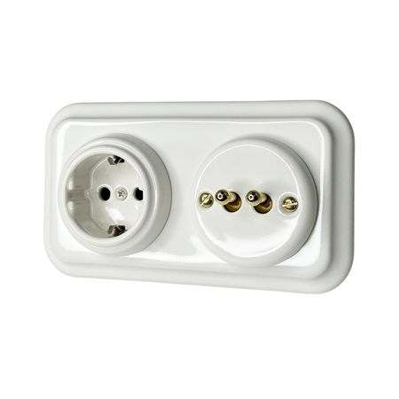 Рамка керамічна квадратна Keruida біла на 2 поста для прихованого монтажу, зображення 10