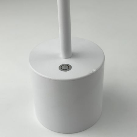 Настільна акумуляторна LED лампа Professional 5200 mAh 3W 2700K IP54 USB біла Уцінка, зображення 2