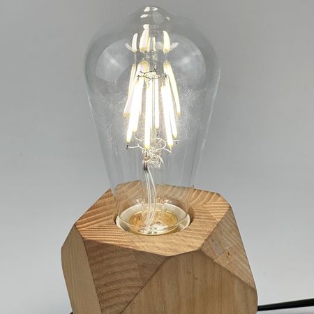 LED лампа ST64 E27 6W 4100К прозора скляна колба, зображення 4