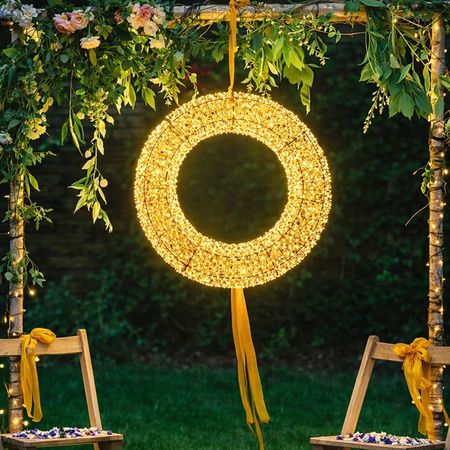 Світлодіодний новорічний вінок DecoLUX 50см 3000LED супер яскравий з м'яким мерехтінням об'ємний, Діаметр, мм: 500, Кількість джерел світла: 3000, Спосіб поставки: зібраний світлодіодний вінок, зображення 3