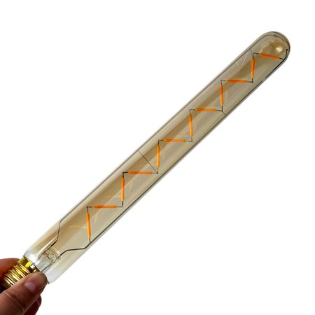 LED лампа Premium Edisons T300 GOLD E27 8W 2200K (W-образные нити), изображение 3 - Edisons