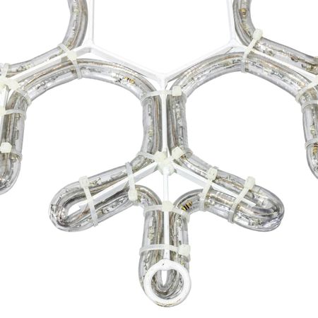 Гірлянда зовнішня DELUX MOTIF Snowflake 0,4м 12 flash IP44 білий, зображення 3