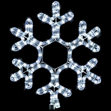 Гірлянда зовнішня DELUX MOTIF Snowflake 0,4м 12 flash IP44 білий, зображення 2