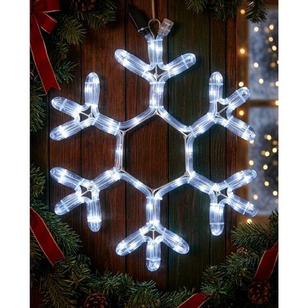 Гірлянда зовнішня DELUX MOTIF Snowflake 0,4м 12 flash IP44 синій, зображення 3