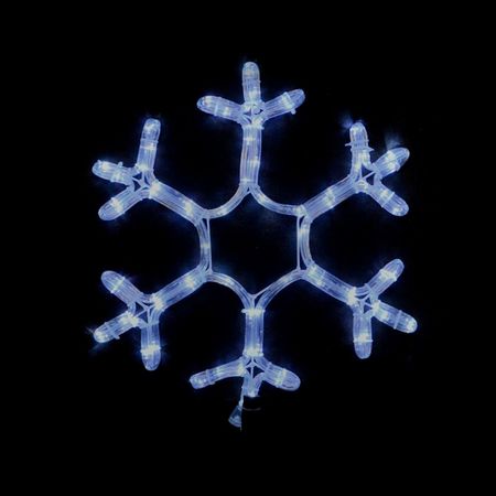 Гірлянда зовнішня DELUX MOTIF Snowflake 0,4м 12 flash IP44 білий