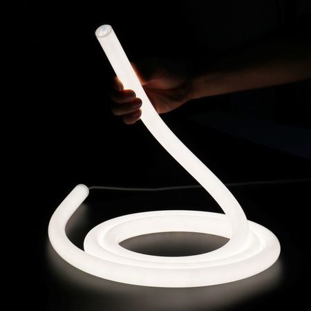 Premium гнучкий круглий LED неон 24mm  із стрічкою 4000 К 16 W/m 5 метрів + заглушки силіконові+ блок живлення виносний 170 W, зображення 2