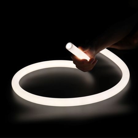 Premium гнучкий круглий LED неон 24mm  із стрічкою 4000 К 16 W/m 5 метрів + заглушки силіконові+ блок живлення виносний 170 W, зображення 13