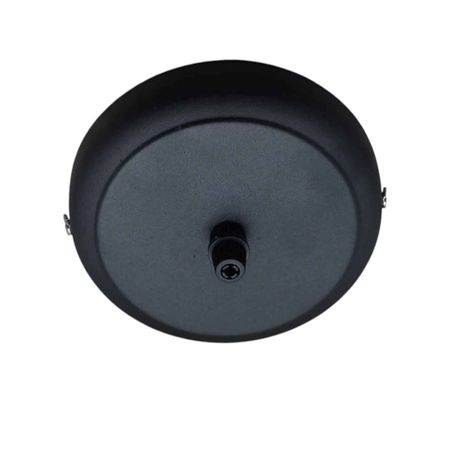 Розетка потолочная D120 H20 черная - Edisons