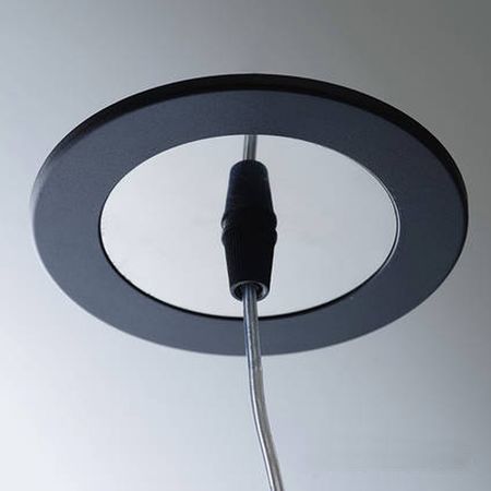 Розетка стельова D120 H25 чорна, зображення 4
