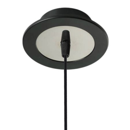 Розетка стельова D120 H25 чорна