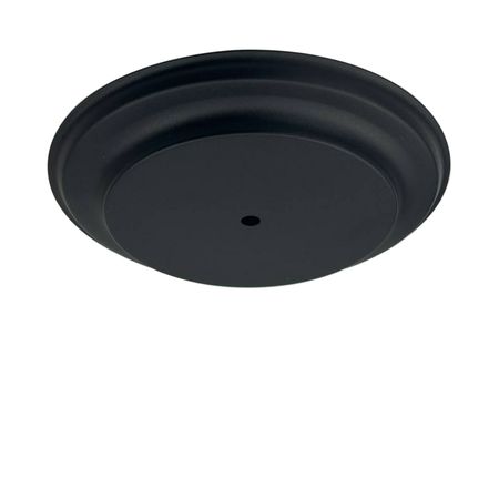 Розетка стельова D222 H25 чорна