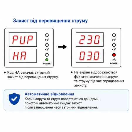 Реле защиты от перепадов напряжения TOMZN TOVPD1-60-EC 230V 60А, изображение 13 - Edisons