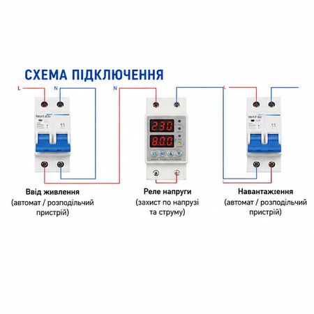 Реле защиты от перепадов напряжения TOMZN TOVPD1-60-EC 230V 60А, изображение 11 - Edisons