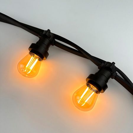Вулична ретро гірлянда BELT LITE E27 IP65 вологозахищена 4.5 метрів 10 патронів (через 50 см) (Без ламп), зображення 16