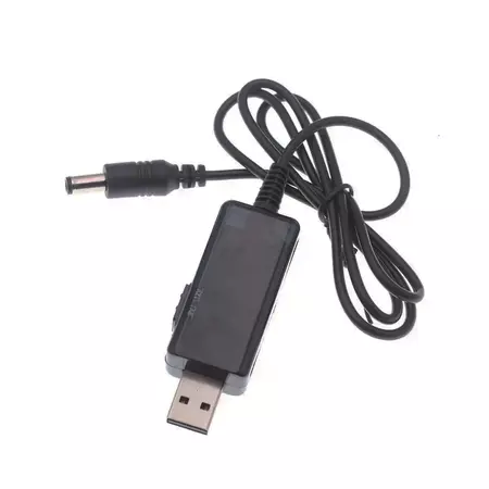 Кабель преобразователь USB-DC для роутера 9V/12V до 0,7А с переключателем, питание от PowerBank, DC 5.5×2.1 с переходником, изображение 8 - Edisons