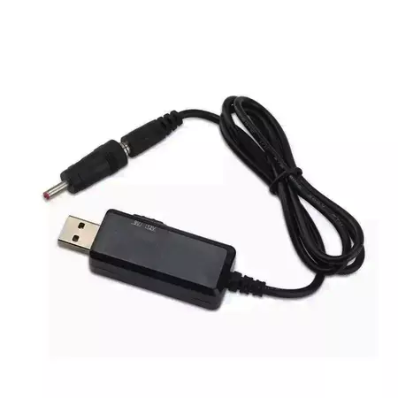 Кабель преобразователь USB-DC для роутера 9V/12V до 0,7А с переключателем, питание от PowerBank, DC 5.5×2.1 с переходником, изображение 9 - Edisons